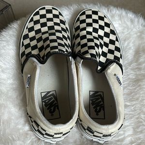 Women’s slip on vans, size 8